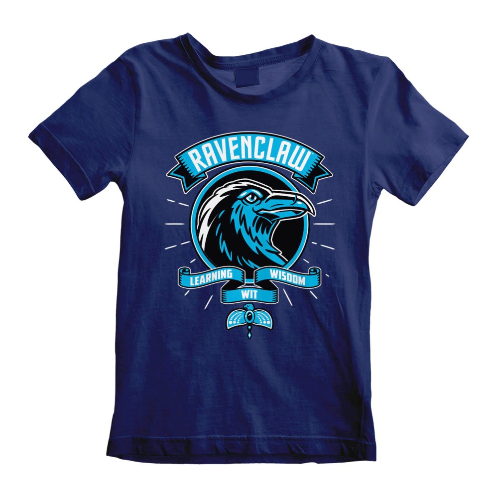 Harry Potter - Comic Style Ravenclaw Kinder T-shirt - Blauw